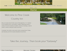 Tablet Screenshot of pinecreeklodge.com